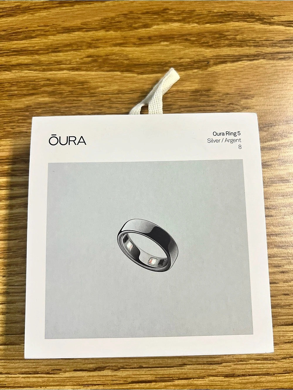 [100% SEALED/NEW] Oura Ring 5 Silver Size 8